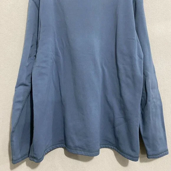 Mountain Hardwear Blue 1/4 Zip Fleece Pullover Mens L USA Made Outdoor Jacket - Picture 8 of 9